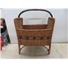 Image 2 : Wicker Magazine Rack with Matching Basket 