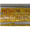Image 2 : 12 Manitoba License Plates 1976 