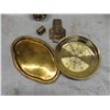 Image 2 : Brass: Vase, Trays, Candle Holders, Goblets &