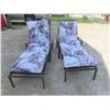 Image 1 : 2 Loungers with Cushions 