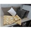 Image 1 : 5 New Toss Pillows, 2 King Size Pillows, Shams, King 