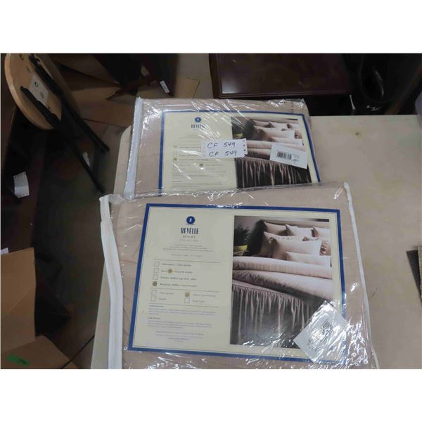 New 2 Revelle Queen Size Ruffled Bed Spreads 