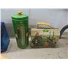 Image 2 : Assortment of Tins: John Deere Lunch Box, Philadelphia Recipe