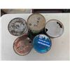 Image 2 : 5 Oil Cans: 1 Liter, Quaker State, Gulf, Esso, 1 with Product 