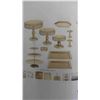 Image 2 : Suwimut 10 Pieces Gold Cake Stand Set, Metal Round Cupcake 