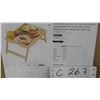 Image 1 : Pipishell Bamboo Bed Tray Table with Foldable Legs, Breakfast