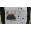 Image 1 : Black Faux Fur Rug 5x8 Feet Fluffy Area Rug for Living Room 