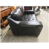 Image 2 : Leather Style Love Seat 62'' Wide 