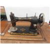 Image 2 : White Cabinet Treadle Sewing Machine 