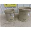 Image 1 : 2 Medalta Stoneware Crocks , 2 Gallon , 3 Gallon 