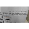 Image 2 : Shoe Rack, 3 Tier Shoe Organizer, Metal Shoe Rack for Closet,