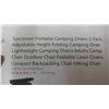 Image 2 : Sportneer Portable Camping Chairs 2 Pack, Adjustable Height 