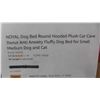 Image 2 : NOYAL Dog Bed Round Hooded Plush Cat Cave Donut 