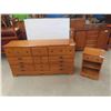 Image 1 : Maple Dresser 30'' x 58'' x 16'' , Night Stand 24'' x 16'' x 14'' 