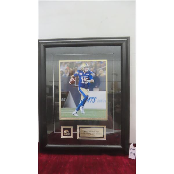 Framed Winnipeg Blue Bombers Photo