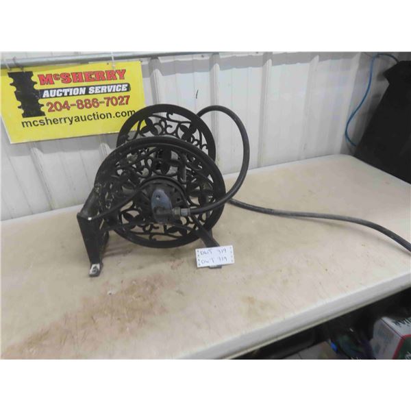 Metal Wall Mount Decorative Garden Hose Reel 