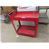 Image 1 : 2 Tier Rolling Shop Cart 33'' x 16'' x 28''