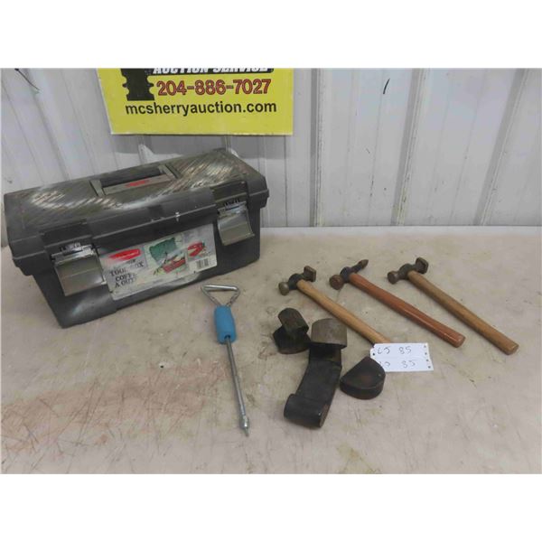 Hand Autobody Hammer and Wedges with Toolbox 