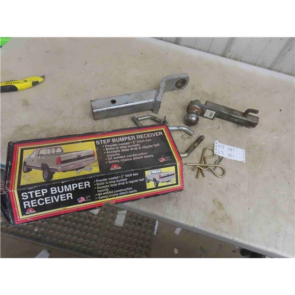 2 Receiver Hitches/Pins, Step Bumper Receiver 