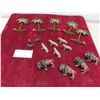 Image 1 : 5 Metal 7" Palm Trees, 4 Buffalo and 8 Walrus/Seals