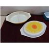 Image 2 : Pyrex: casserol Dish with Lid, 5 Refridgerator Dishes and Mixing Bowl 