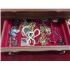 Image 2 : Wooden Jewelry Case Filled with Fashion Jewelry 