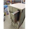 Image 2 : Vintage 14 Drawer Metal Filing Cabinet 33x14x17"