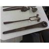 Image 2 : Vintage Tools: Iron Pulley with Hook, Ratchet
