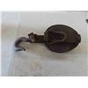 Image 8 : Vintage Tools: Iron Pulley with Hook, Ratchet