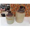 Image 2 : 2 Finger Stoneware Crocks (Finger Pull Broken)