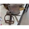 Image 8 : Antique Leather Horse Collar and Military