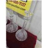 Image 2 : 6 Large Crystal Decanterrs with Matching 