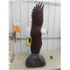 Image 8 : Wood Carved Eagle by Manitoba Artist 55'' 