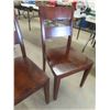 Image 4 : 4 Modern Matching Kitchen Chairs Wood 