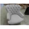 Image 2 : Living Room Button Back Chair & Ottoman 