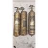 Image 1 : 3 Brass Fire Extinguishers : Engraved Red River Valley