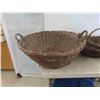 Image 2 : 4 Antique Wood Weaved Baskets 