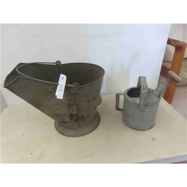 Coal Pail, Watering Can 