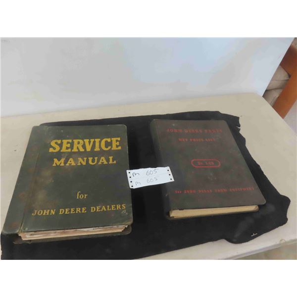 2 John Deere Dealer Manual & Price List 