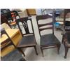 Image 3 : 5 Wood Kitchen/Dining Room Chairs. All Same Age 