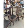 Image 4 : 5 Wood Kitchen/Dining Room Chairs. All Same Age 