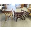 Image 10 : 3 Railway Arm Chairs 