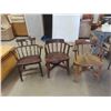Image 1 : 3 Railway Arm Chairs 