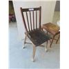 Image 2 : Old Wood Chair, Stool & Vanity Stool