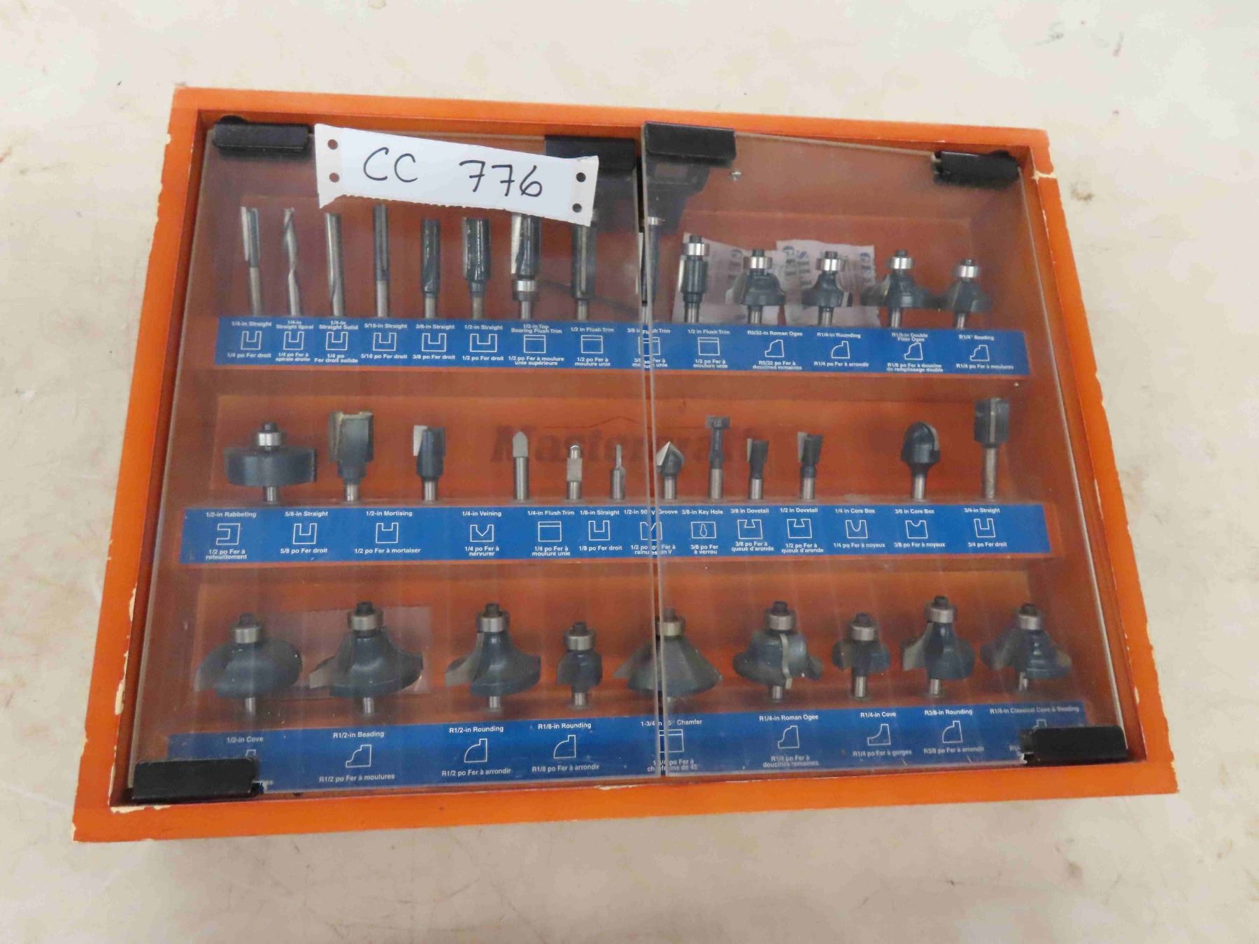 Mastercraft Router Bits Kit Mastercraft 36pce 90% Unused Router Bit Set with Case