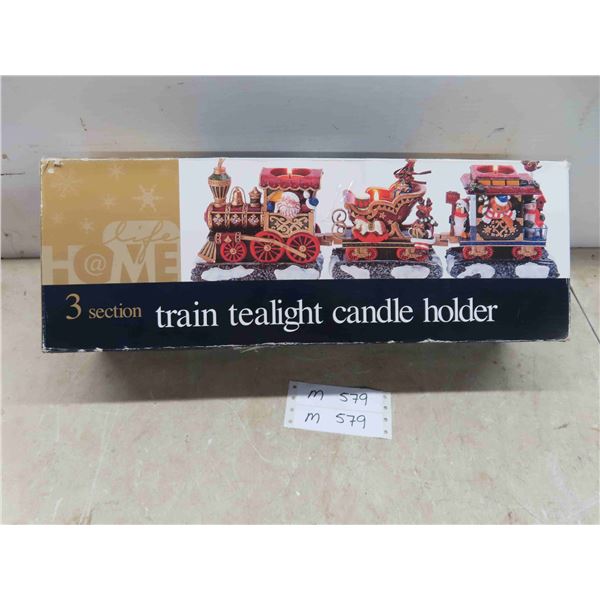 3 Section Train Tealight Candle Holder - New or Store Return  