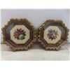 Image 8 : 6 Framed Petit Point Pictures Largest 10'' x 9'' 