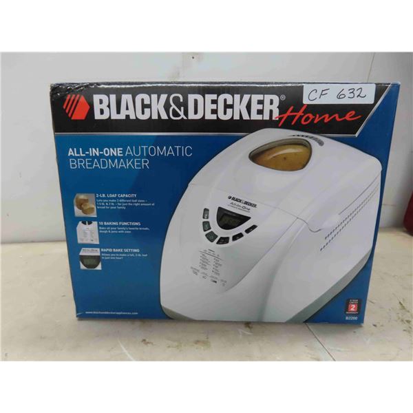 Black and Decker All in One Automatic Breadmaker - New   