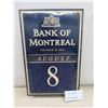 Image 1 : Vintage Bank of Montreal Perpetual Wall Calender 18 1/2'' x 12'' 