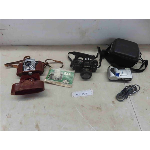 Cameras: EXA 24x32mm with manual, 